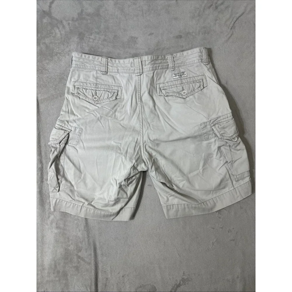Polo Ralph Lauren Cargo Shorts Men’s 38 Khaki Beige Classic Fit Utility